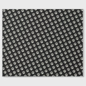 Dierenbeschermhoes afdrukken zwart-wit cadeaupapier (Vlak)