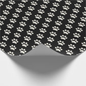 Dierenbeschermhoes afdrukken zwart-wit cadeaupapier (Hoek)