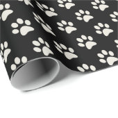 Dierenbeschermhoes afdrukken zwart-wit cadeaupapier (Rol Hoek)
