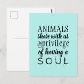 Dierenbescherming Briefkaart (Voorkant / Achterkant)