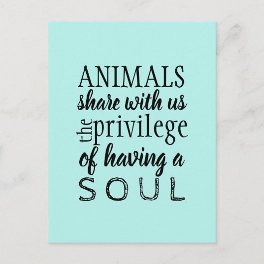 Dierenbescherming Briefkaart (Voorkant)