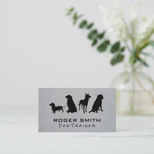 Dierenbescherming | hondentraining visitekaartje (Staand voorkant)