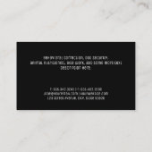 Dierenbescherming | hondentraining visitekaartje (Achterkant)