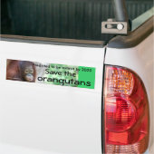Dierenbescherming in het wild bumpersticker (Op Truck)