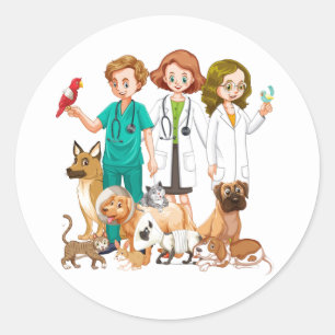 Dierenbescherming Ronde Sticker