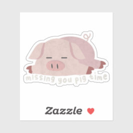 Dierenbeschermster: Vermiste tijd van varken Sticker