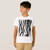 Dierenbeschermzebrapatroon T-shirt (Voorkant volledig)