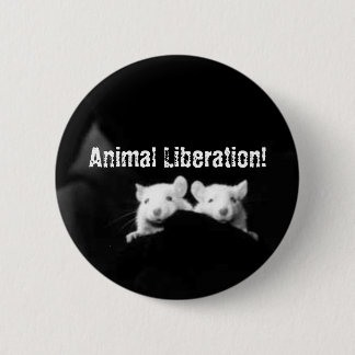 Dierenbevrijding! Ronde Button 5,7 Cm