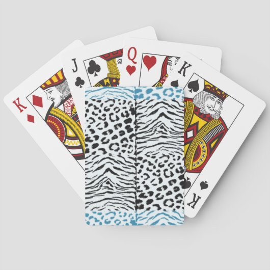 Dierenbontpatroon Speelkaarten (Achterkant)