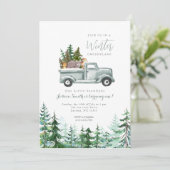 Dierenbos Winter Onederland 1e verjaardag Kaart (Staand voorkant)