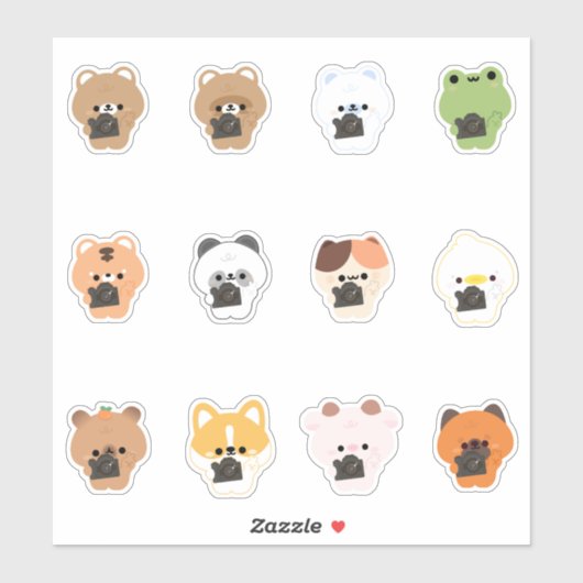 dierencamera sticker (Vel)