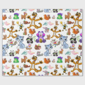 DierenCartoon Cadeaupapier (Vlak)