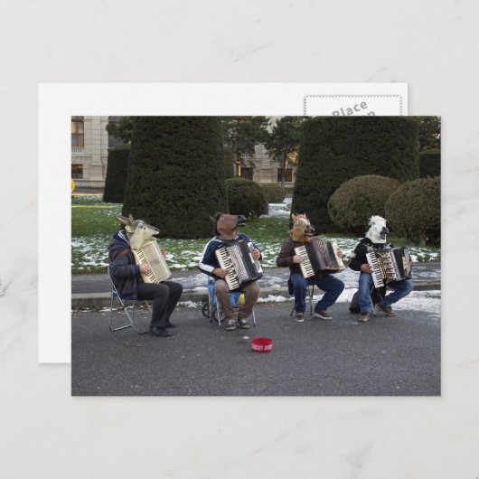 Dierenconcert Briefkaart (Voorkant / Achterkant)