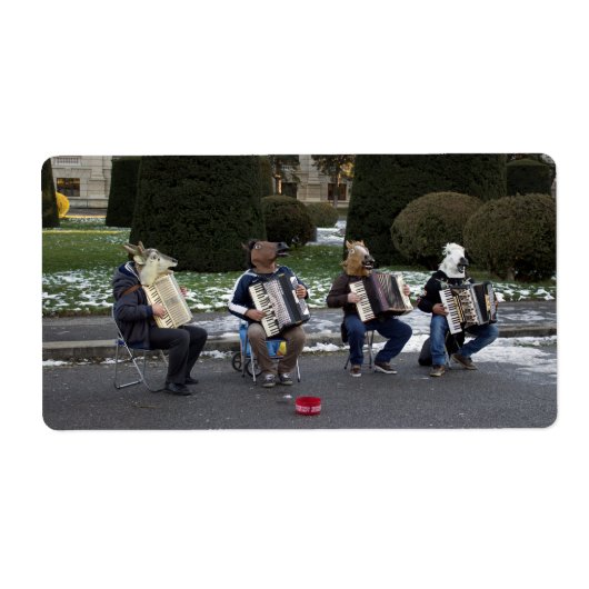 Dierenconcert Etiket (Voorkant)