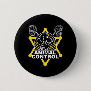 Dierencontrole Ambtenaar Vanger Katten Honden Grap Ronde Button 5,7 Cm