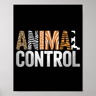 Dierencontrole Grappige Dierentuin Passende Hallow Poster