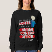 Dierencontrolefunctionaris en koffie trui (Voorkant)