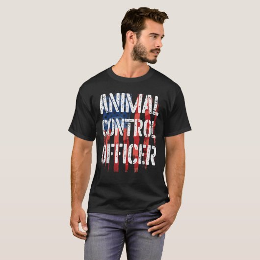Dierencontrolefunctionaris Tee Groot Halloween Kos T-shirt (Voorkant volledig)