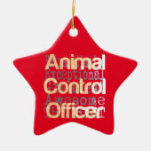 Dierencontroleofficier Extraordinaire Keramisch Ornament (Voorkant)