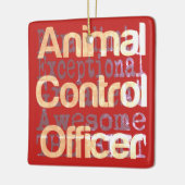 Dierencontroleofficier Extraordinaire Keramisch Ornament (Links)