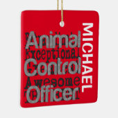 Dierencontroleur Extraordinaire CUSTOM Keramisch Ornament (Rechts)