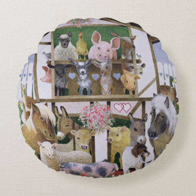 Dierendepot Rond Kussen (Voorkant)