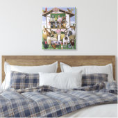 Dierendepots Canvas Afdruk (Insitu (Slaapkamer))
