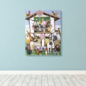 Dierendepots Canvas Afdruk (Insitu (Houten vloer))