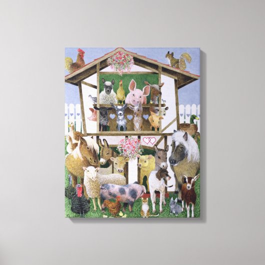 Dierendepots Canvas Afdruk (Voorkant)