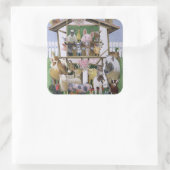 Dierendepots Vierkante Sticker (Tas)