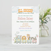 Dierendienst Babyshower Kaart (Staand voorkant)