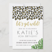 Dierendruk Laten we Wild Safari Oerwoud halen Kaart (Voorkant)