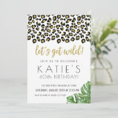 Dierendruk Laten we Wild Safari Oerwoud halen Kaart (Staand voorkant)