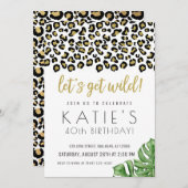 Dierendruk Laten we Wild Safari Oerwoud halen Kaart (Voorkant / Achterkant)