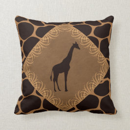 Dierendruk met Giraffe Kussen