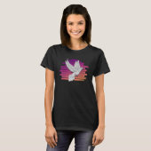 Dierenduivenfokduiven Vogelretro-duif T-shirt (Voorkant volledig)