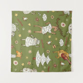 dierenduizend kerstschapen wandkleed (Voorkant (horizontaal))