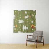 dierenduizend kerstschapen wandkleed (In Situ (horizontaal))