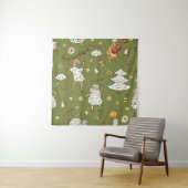 dierenduizend kerstschapen wandkleed (In situ)
