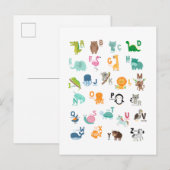 Diereneetalfabet Briefkaart (Voorkant / Achterkant)