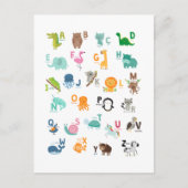 Diereneetalfabet Briefkaart (Voorkant)