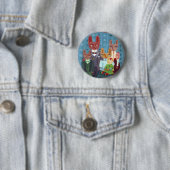 Dierenfamilie Ronde Button 5,7 Cm (In situ)