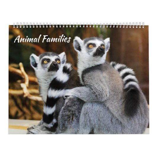 Dierenfamilies Kalender (Hoes)