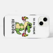 Dierenfeest Alligator iPhone Hoesje (Achterkant horizontaal)