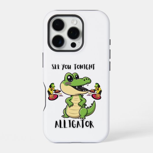 Dierenfeest Alligator iPhone Hoesje (Achterkant)