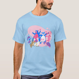 dierenfeest in kawaï - zelfmoordpartij t-shirt
