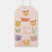 Dierenfeest kind verjaardagsfeest cadeaulabel (Voorkant)