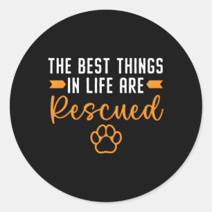 Dierenfoster Dierenasiel Pet Adoption Dier R Ronde Sticker