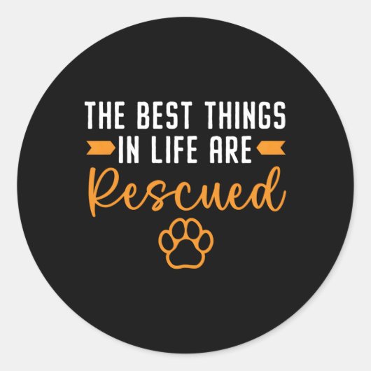 Dierenfoster Dierenasiel Pet Adoption Dier R Ronde Sticker (Voorkant)