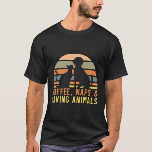 Dierenfoster Dierenasiel Pet Adoption Dier R T-shirt (Voorkant)